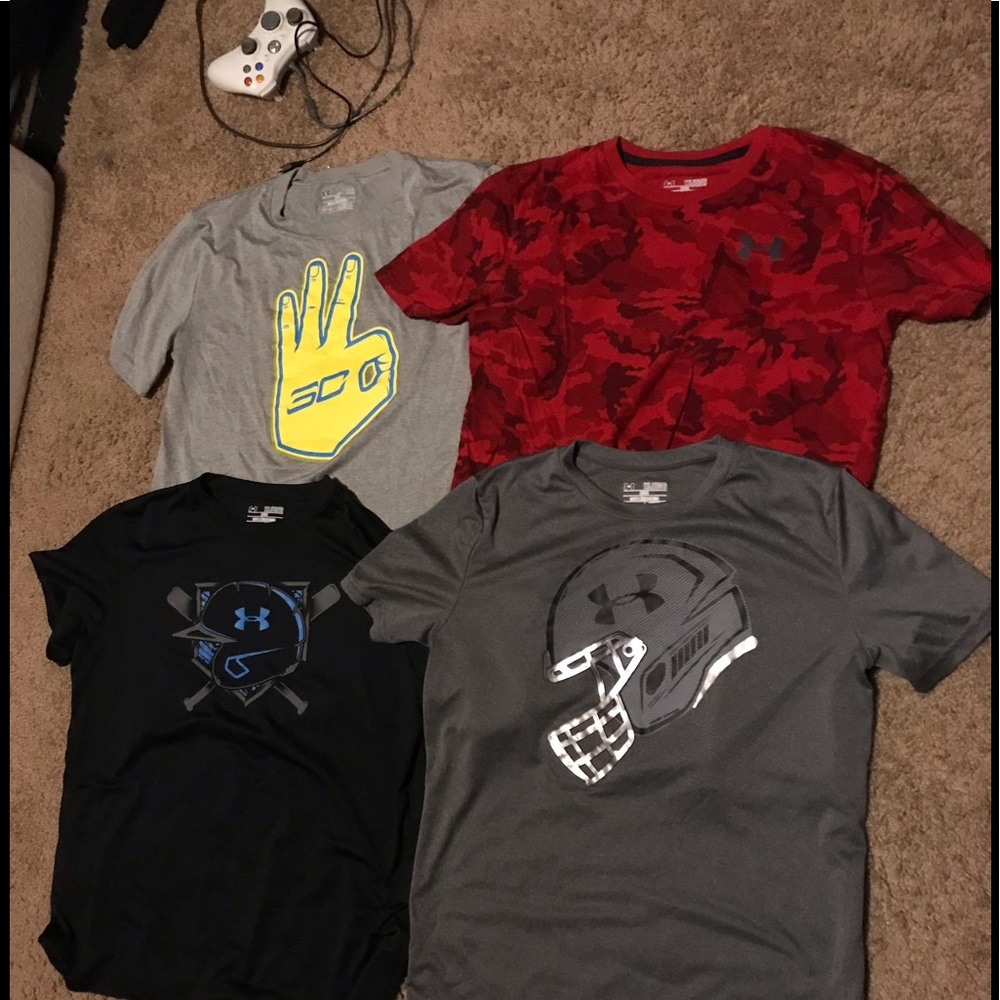 Boys Under Armour Shirts Sz XL